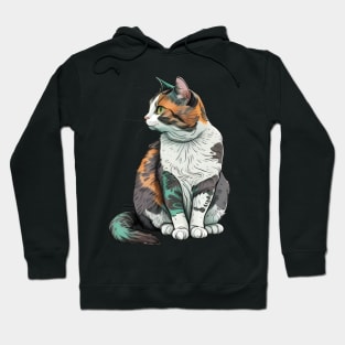 Cat Lady Beautiful - Cat Faces Cute Girls Womens Hoodie